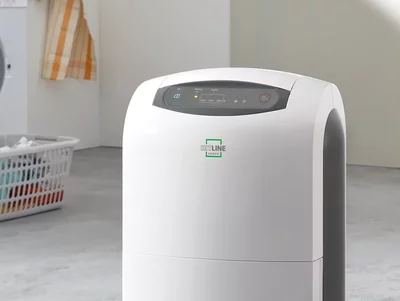 REMKO Luftentfeuchter ETF steht in einem Kellerraum