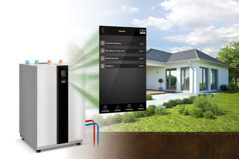 Sole-Wärmepumpe WSP Sole-Wärmepumpe mit Touch-Display