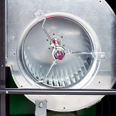 CLK 80-RV und CLK 170-RV serienmäßig mit Radial-Ventilator