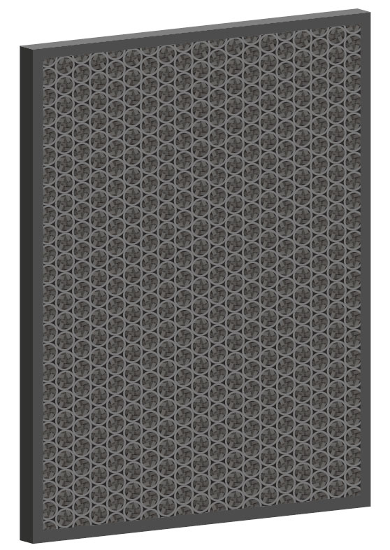 Cassette de granulés de charbon actif