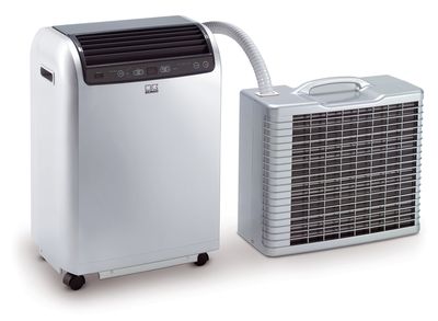 Local air-conditioner RKL 495 DC with outdoor unit and indoor unit - colour silver