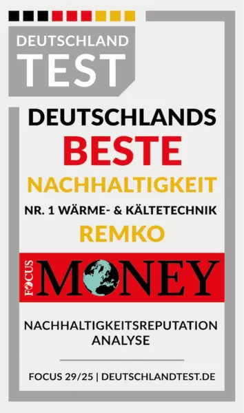 Best Nachhaltigkeit - Nr. 1 Wärme- und Klimatechnik - Focus Money - Nachhaltigkeitsreputation Analyse